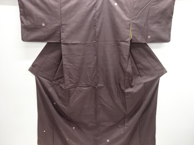 JAPANESE KIMONO / ANTIQUE KIMONO / SILK / TSUMUGI / EMBROIDERY / DOTS